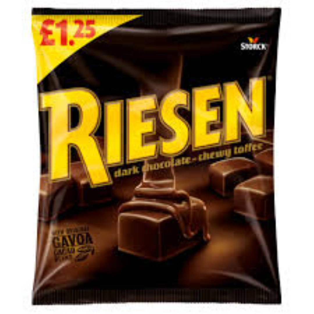 RIESEN DARK CHOCOLATE CHEWY TOFFEE 